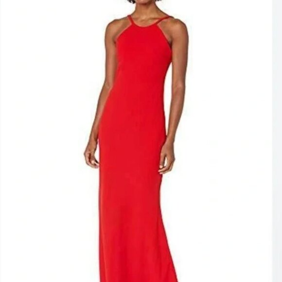 Red Calvin Klein Maxi Dress - Picture 1 of 5
